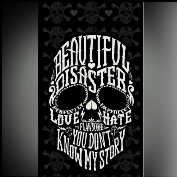 NEW beautiful disaster identity pull over hoodie black - Picture 9 of 11